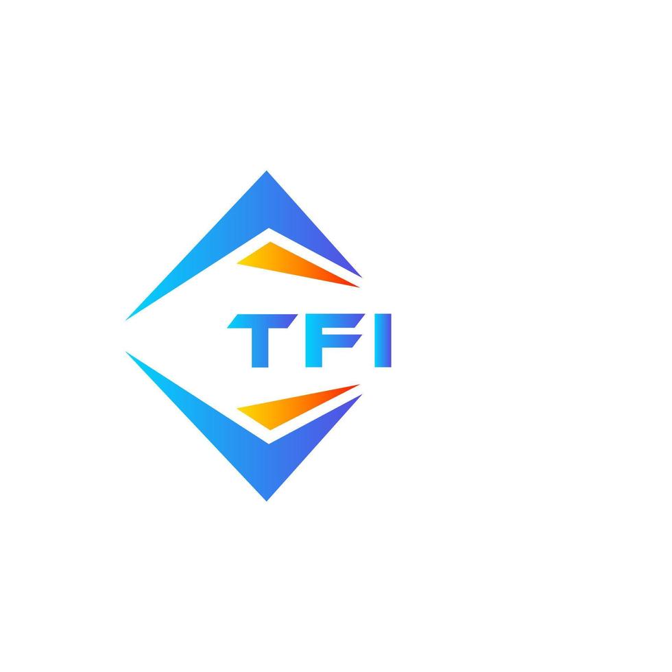 TFI abstract technology logo design on white background. TFI creative initials letter logo concept. vector