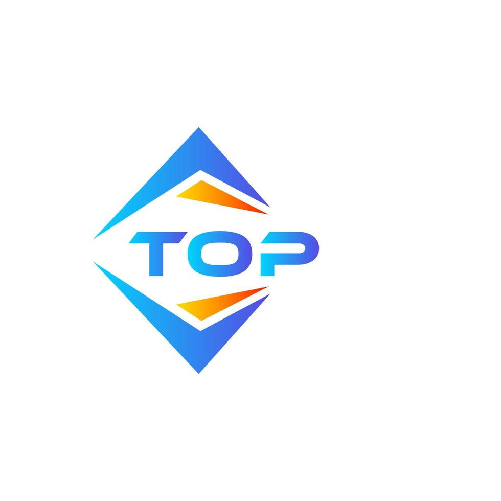 diseño de logotipo de tecnología abstracta superior sobre fondo blanco. concepto de logotipo de letra de iniciales creativas superior. vector