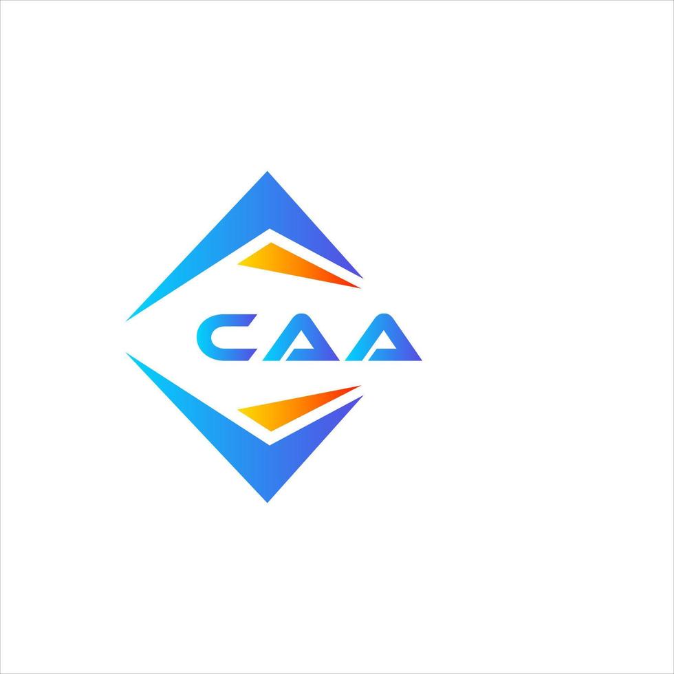 diseño de logotipo de tecnología abstracta caa sobre fondo blanco. concepto creativo del logotipo de la letra de las iniciales caa. vector