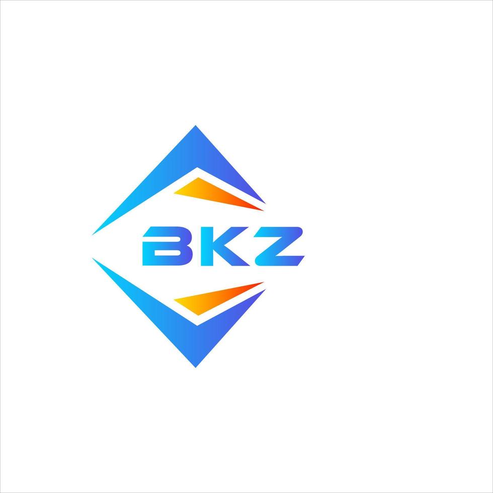 bkz diseño de logotipo de tecnología abstracta sobre fondo blanco. concepto de logotipo de letra de iniciales creativas bkz. vector