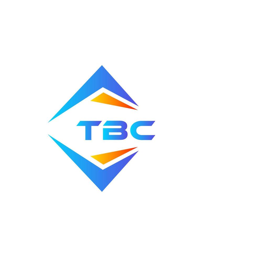 diseño de logotipo de tecnología abstracta tbc sobre fondo blanco. concepto de logotipo de letra inicial creativa tbc. vector