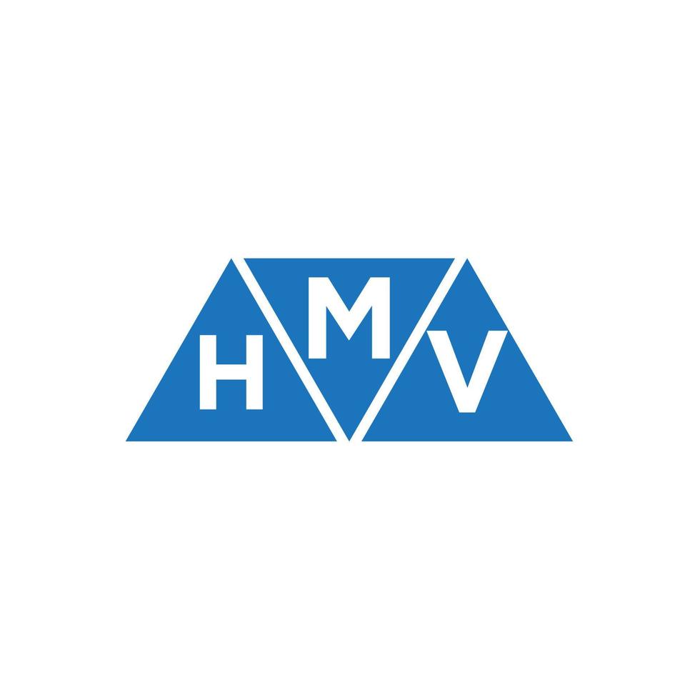 MHV abstract initial logo design on white background. MHV creative initials letter logo concept. vector