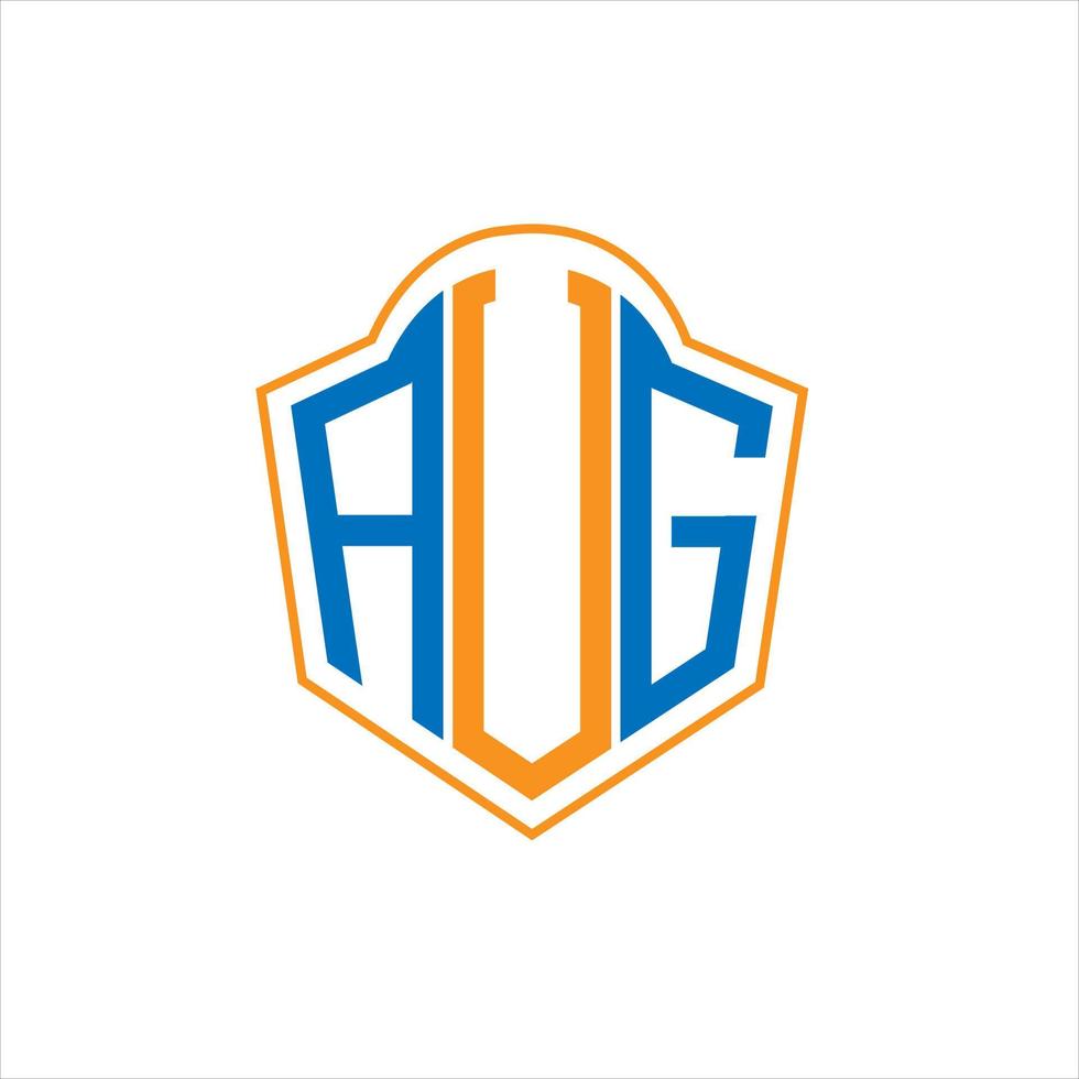 AVG abstract monogram shield logo design on white background. AVG creative initials letter logo. vector