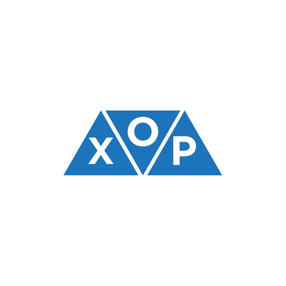 diseño de logotipo inicial abstracto oxp sobre fondo blanco. concepto de logotipo de letra de iniciales creativas oxp. vector