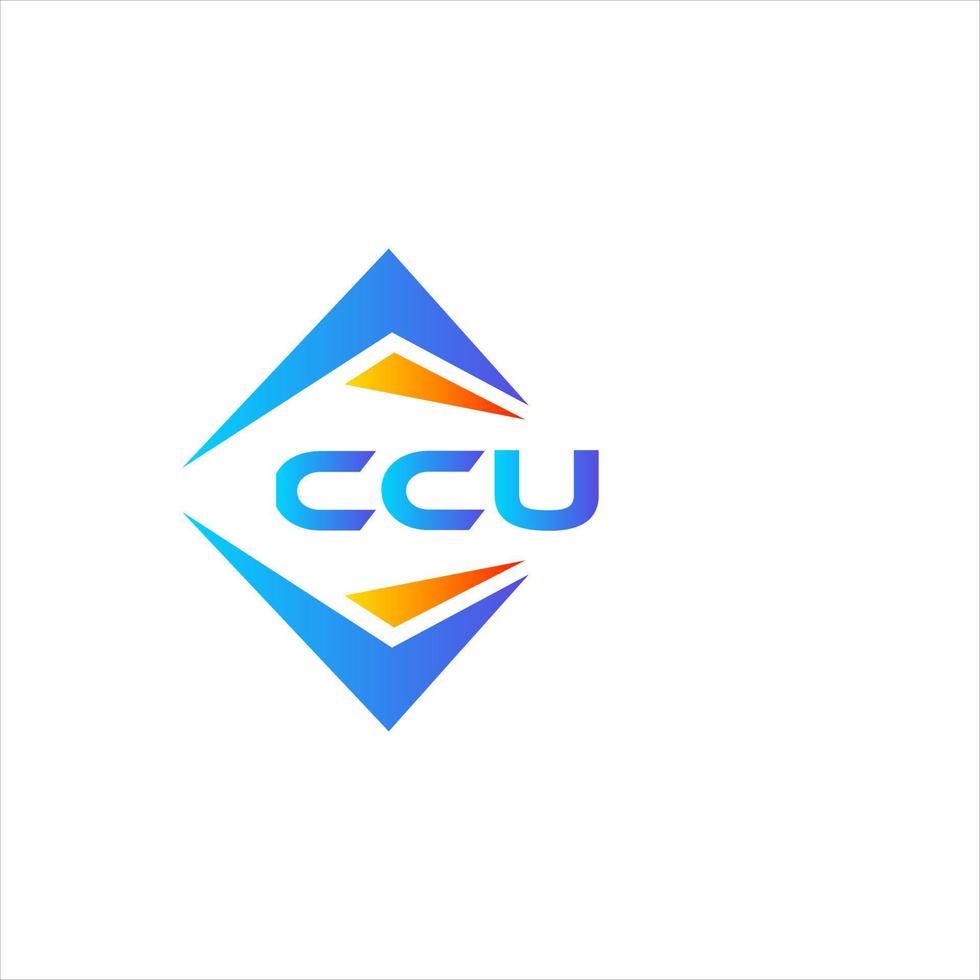 CCU abstract technology logo design on white background. CCU creative initials letter logo concept. vector