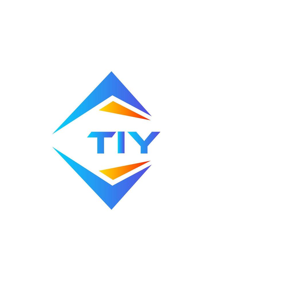 TIY abstract technology logo design on white background. TIY creative initials letter logo concept. vector