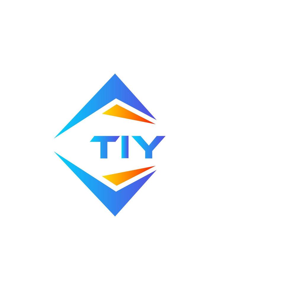 tiy diseño de logotipo de tecnología abstracta sobre fondo blanco. concepto creativo del logotipo de la letra de las iniciales de tiy. vector