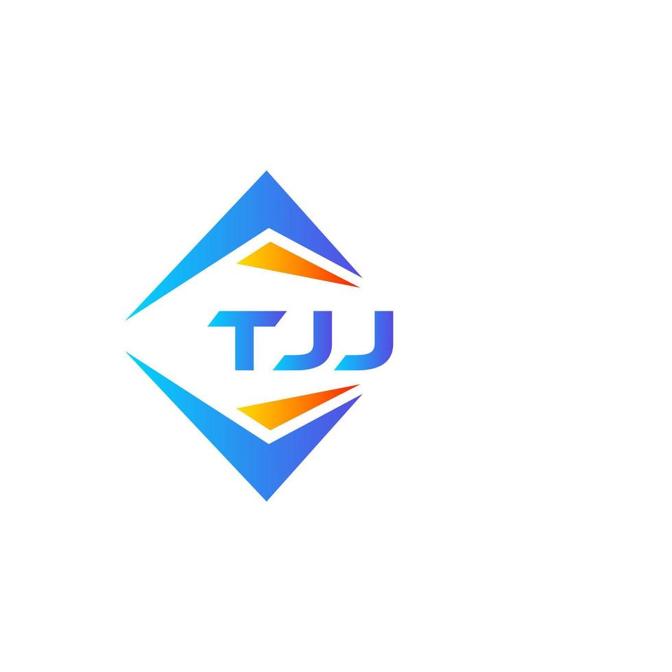 diseño de logotipo de tecnología abstracta tjj sobre fondo blanco. concepto de logotipo de letra de iniciales creativas tjj. vector