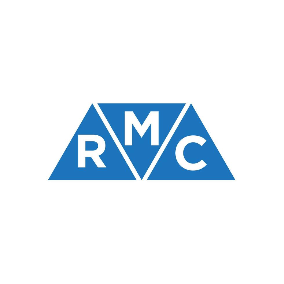 mrc diseño de logotipo inicial abstracto sobre fondo blanco. concepto de logotipo de letra de iniciales creativas mrc. vector