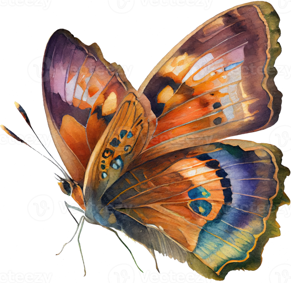 mariposa acuarela ilustración png