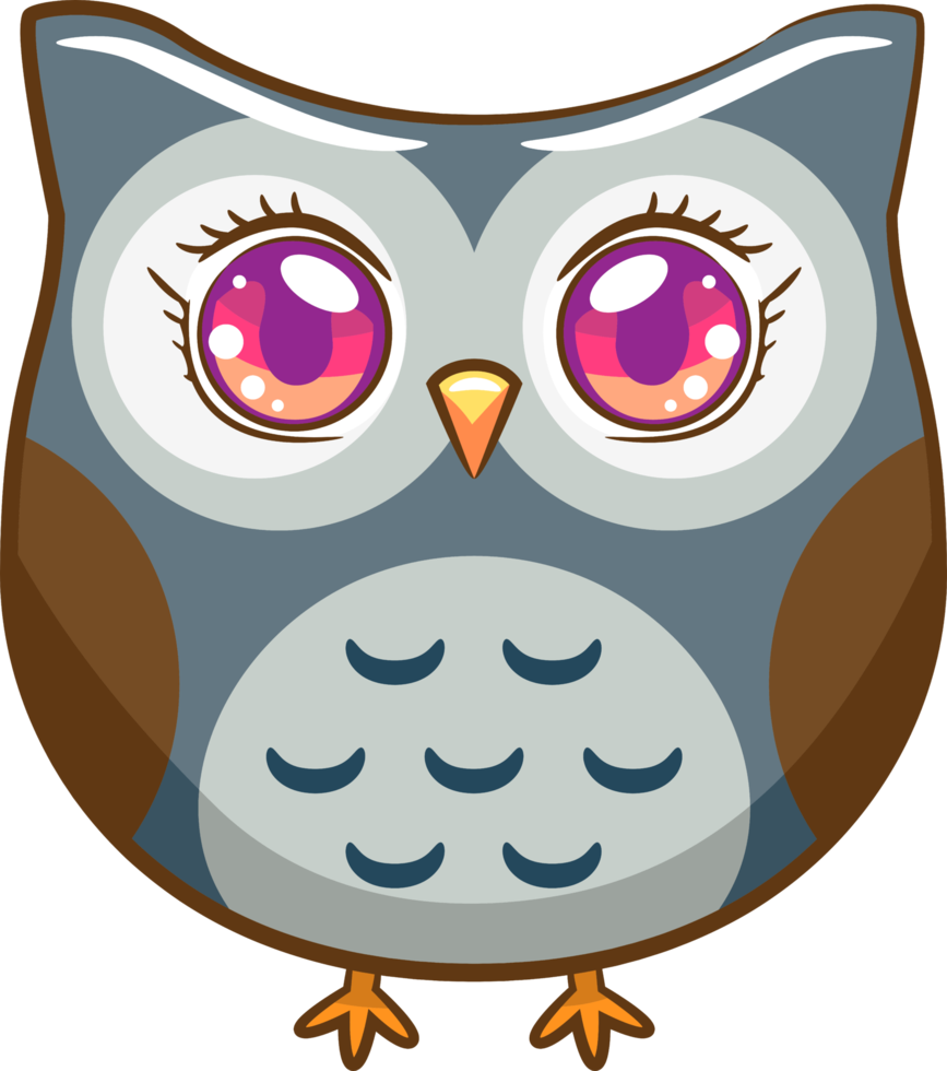 Owl png graphic clipart design