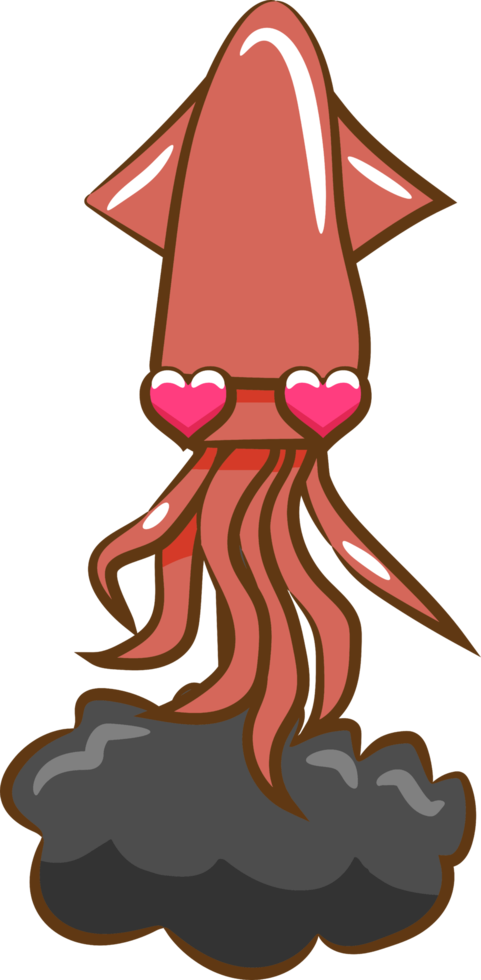 squid png graphic clipart design