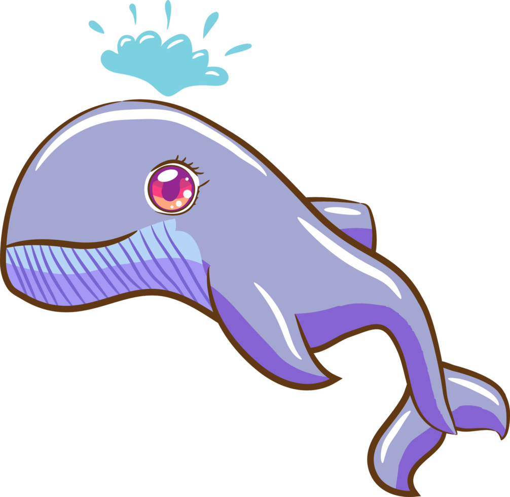 Whale png graphic clipart design