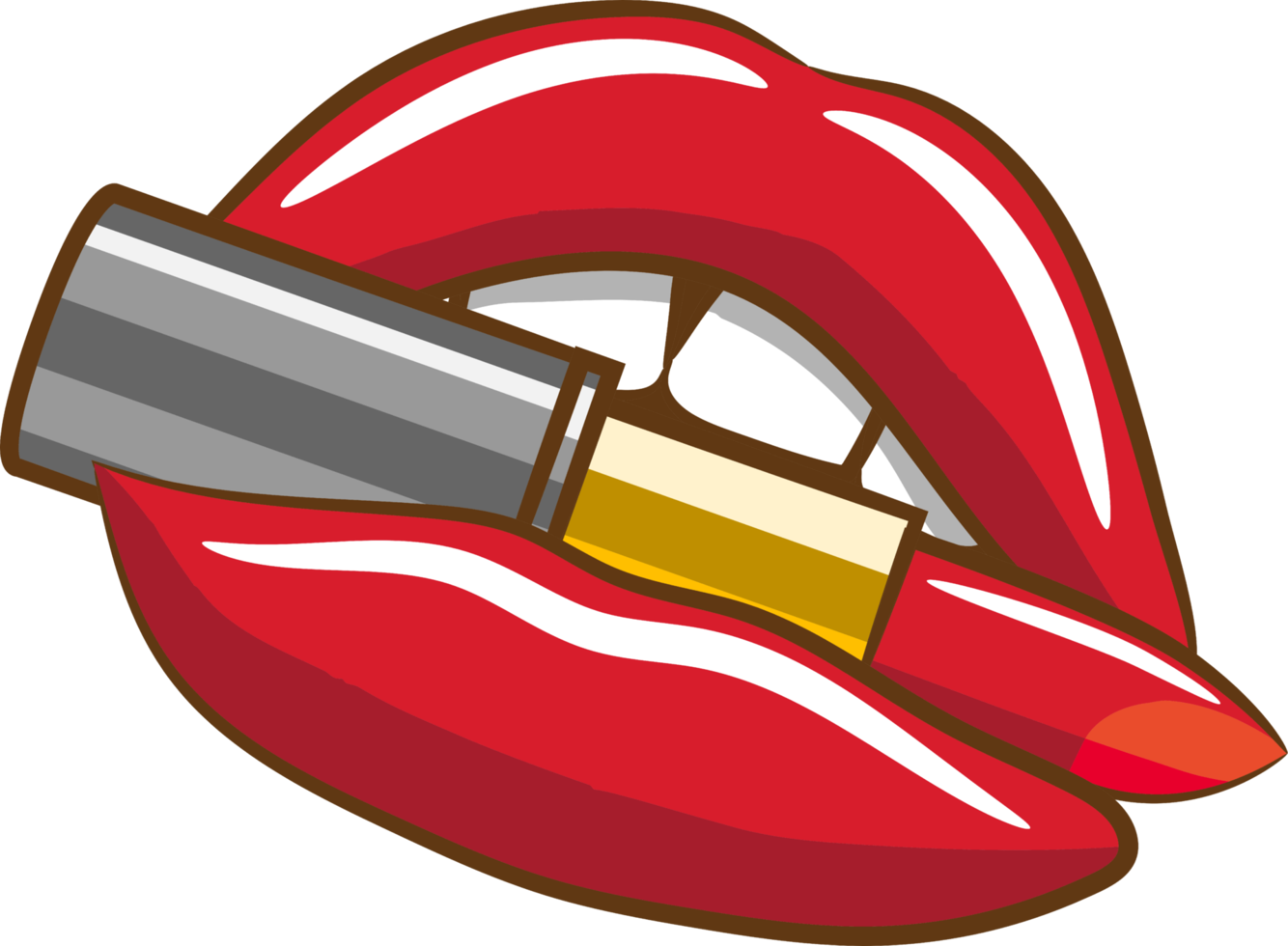 Lipstick png graphic clipart design