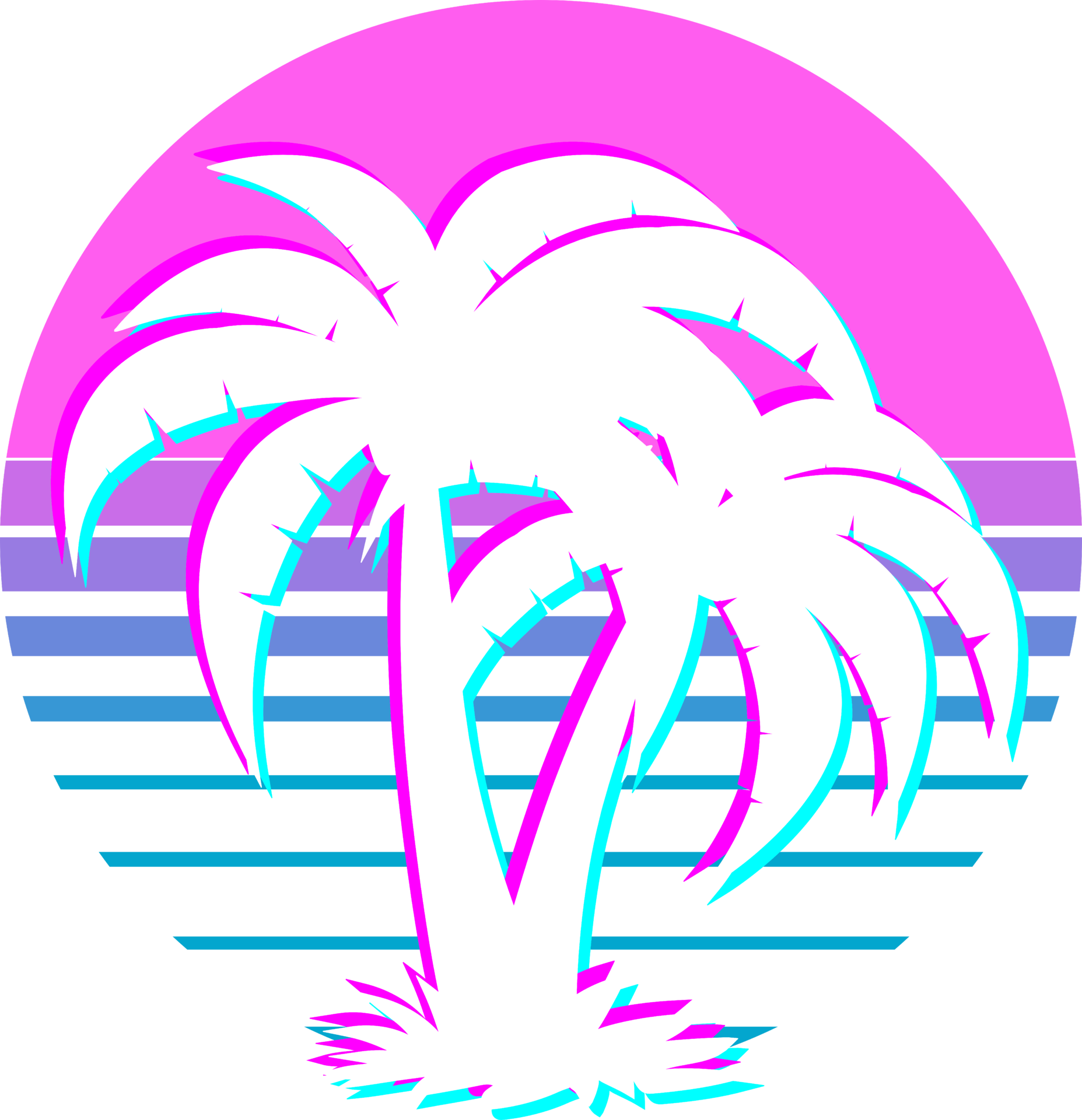 Palm tree png graphic clipart design 19152549 PNG