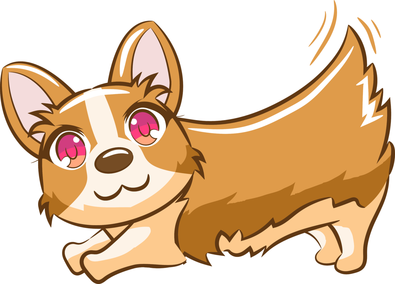 Corgi png graphic clipart design