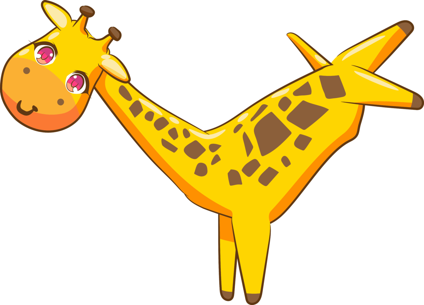 giraffe PNG grafisch clip art ontwerp