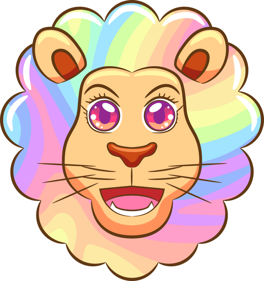 Lion png graphic clipart design