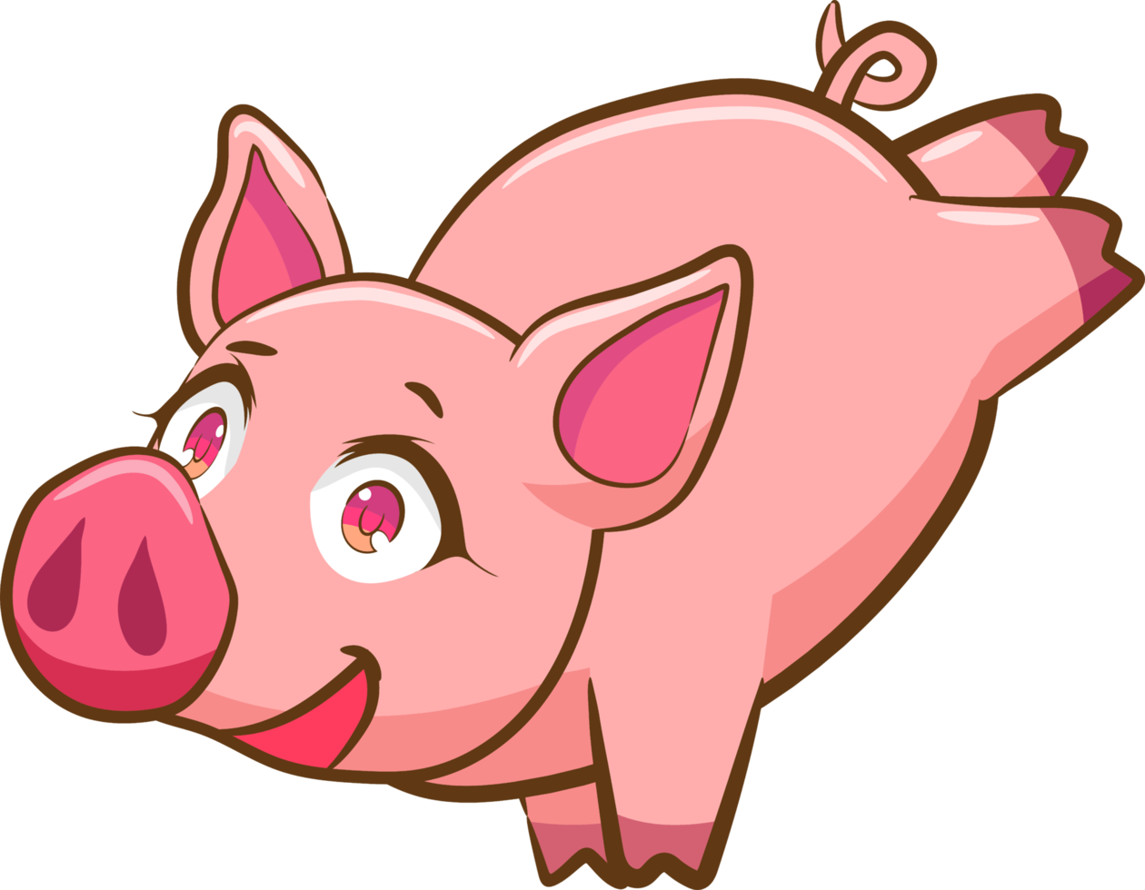 Pig png graphic clipart design