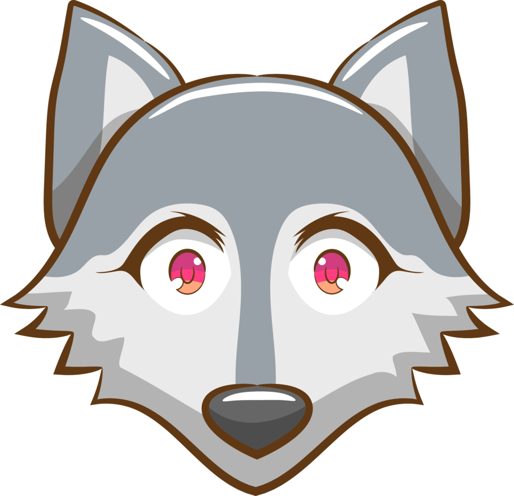 Wolf png graphic clipart design