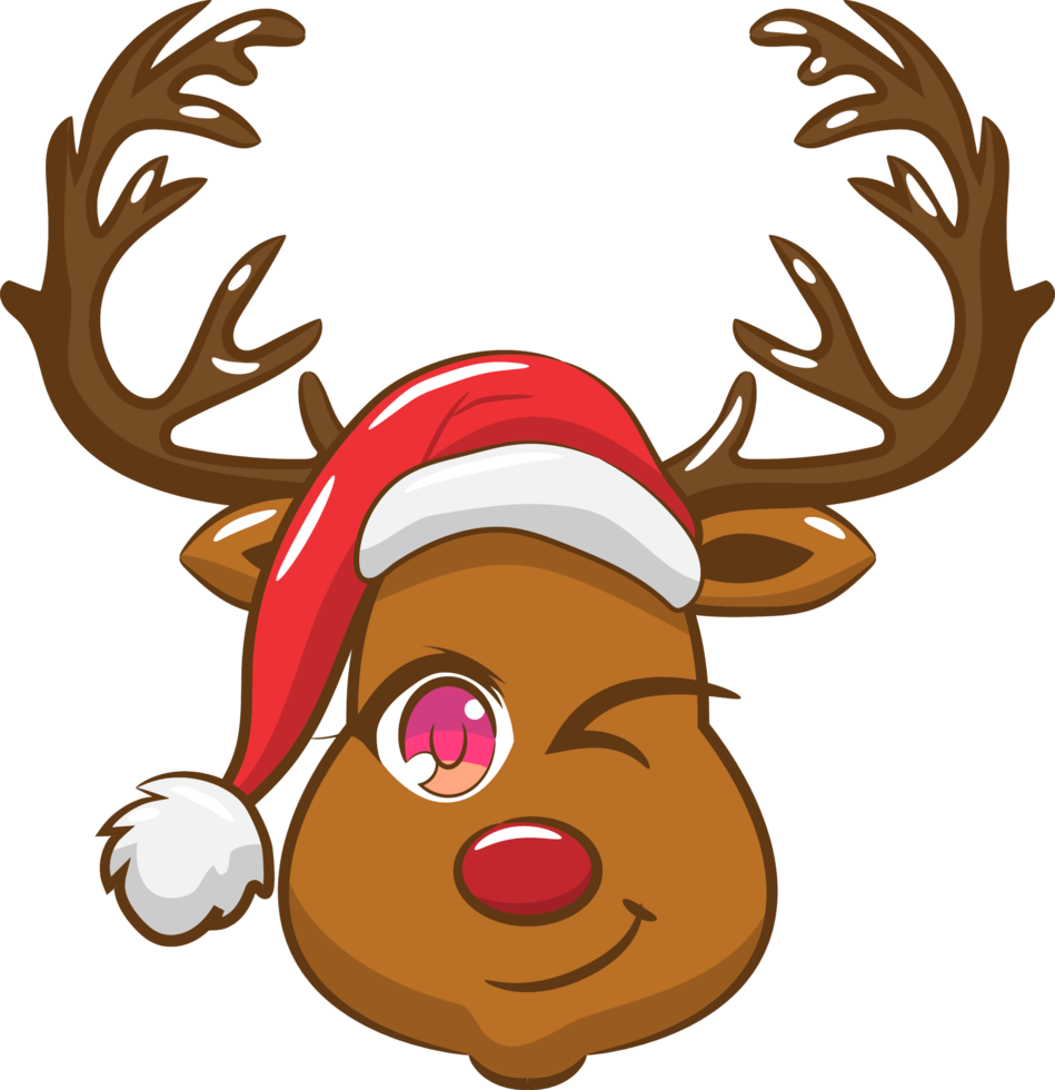 Reindeer png graphic clipart design