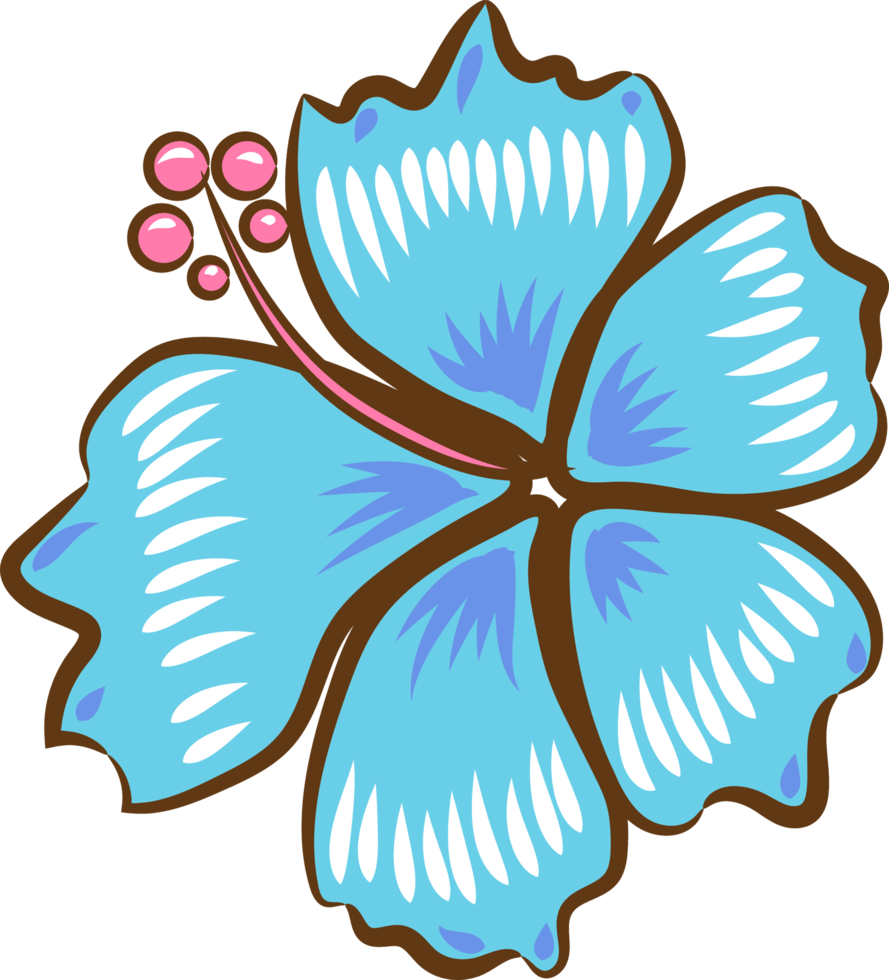 Hibiscus png graphic clipart design