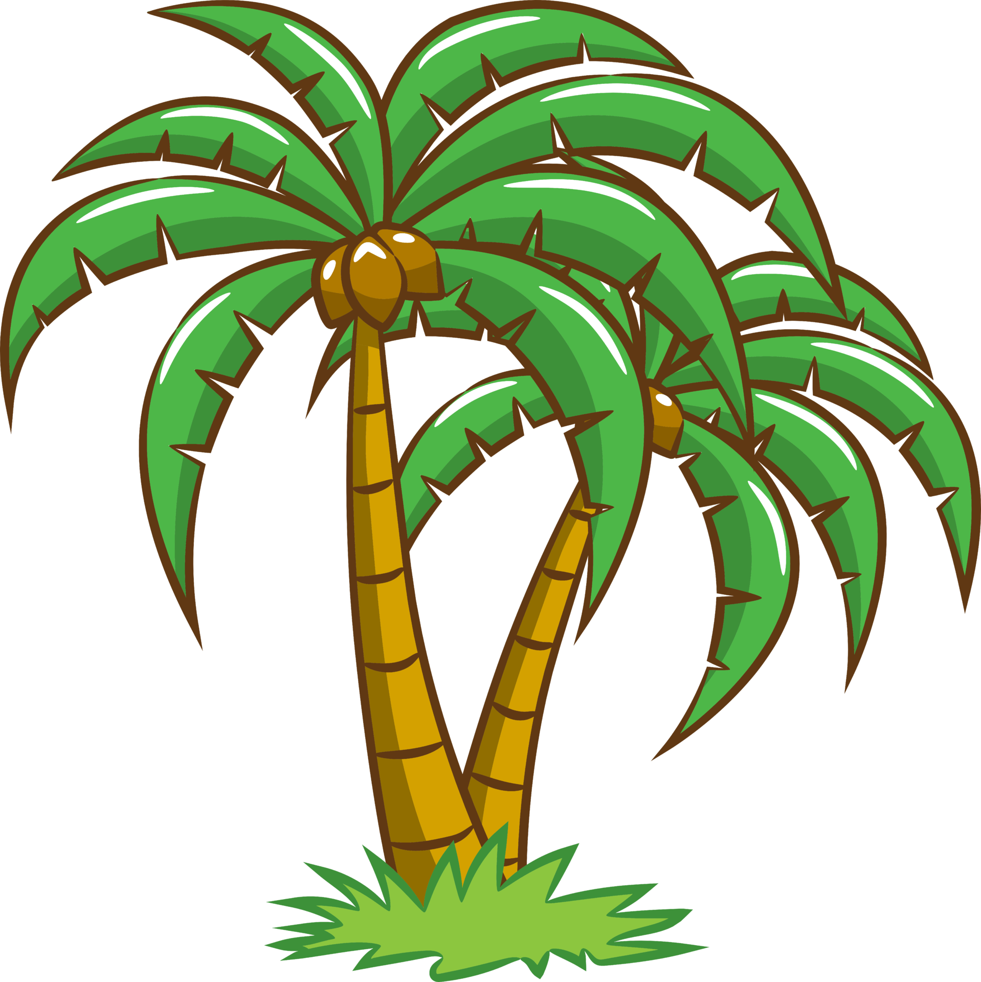 Palm tree png graphic clipart design 19152644 PNG