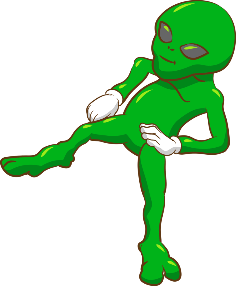 Modo De Espaço De Personagem De Desenho Animado Alienígena Verde PNG ,  Estrangeiro, Espaço, Verde PNG Imagem para download gratuito