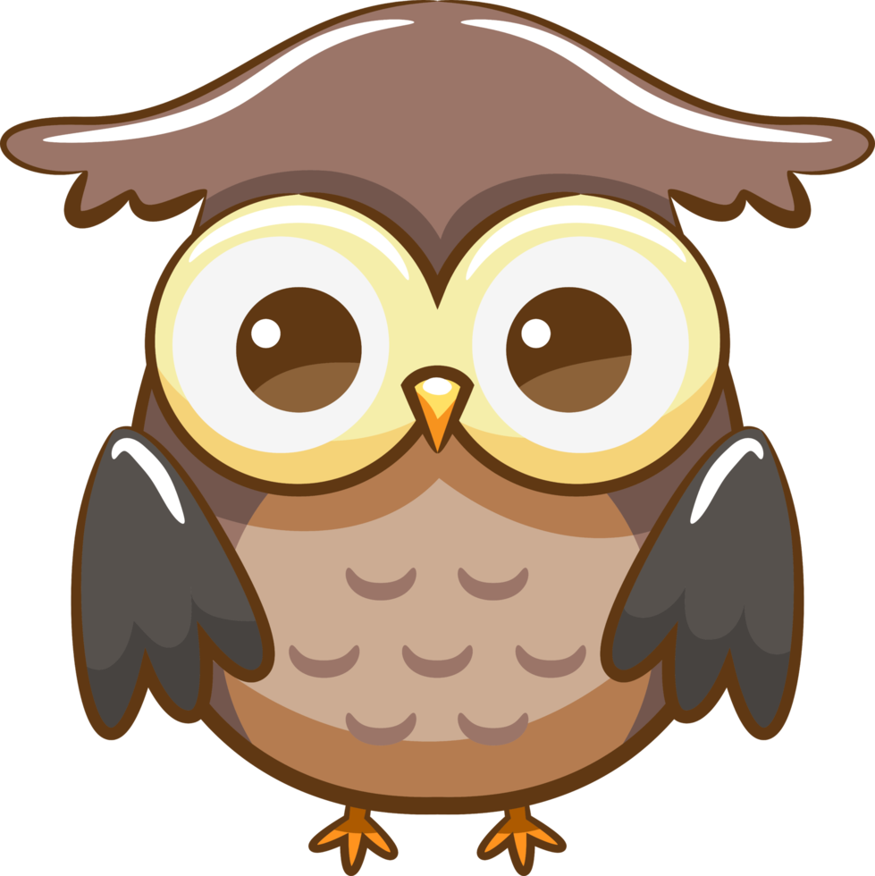 Owl png graphic clipart design