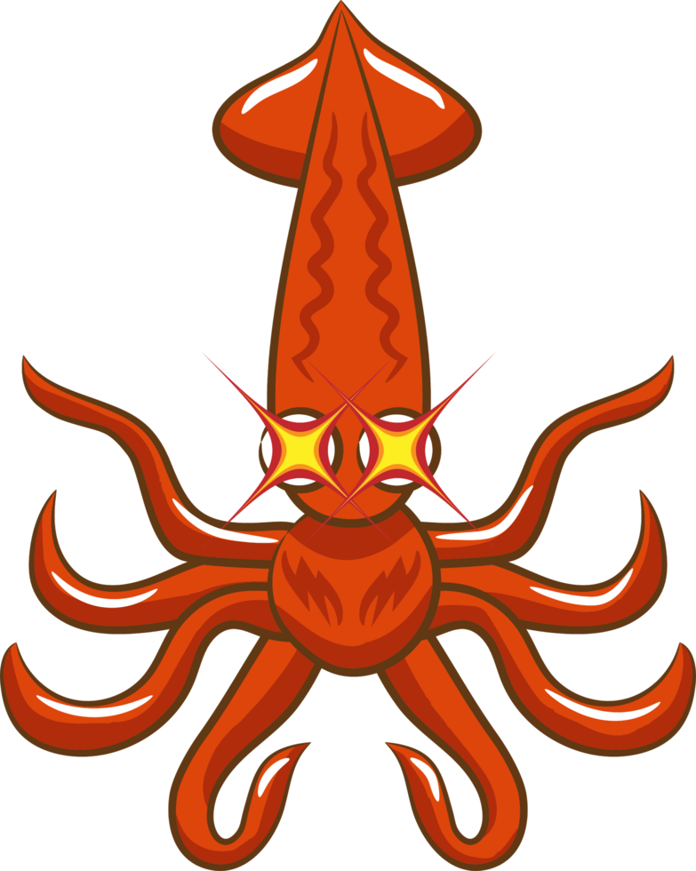 squid png graphic clipart design