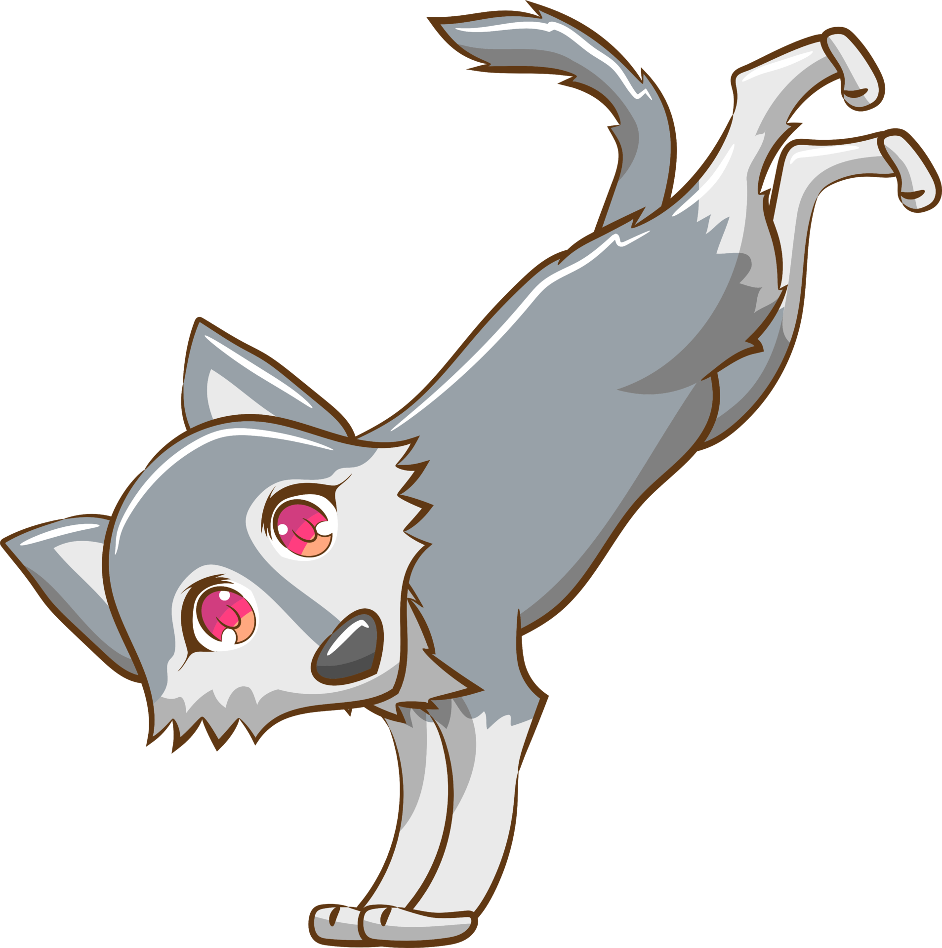 Wolf cartoon animal 17221984 PNG