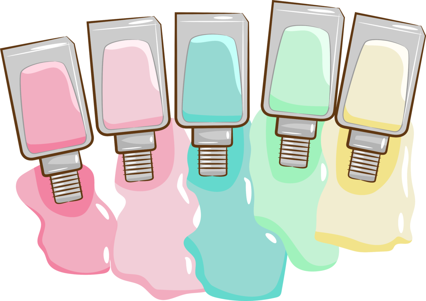 Nail polish png graphic clipart design