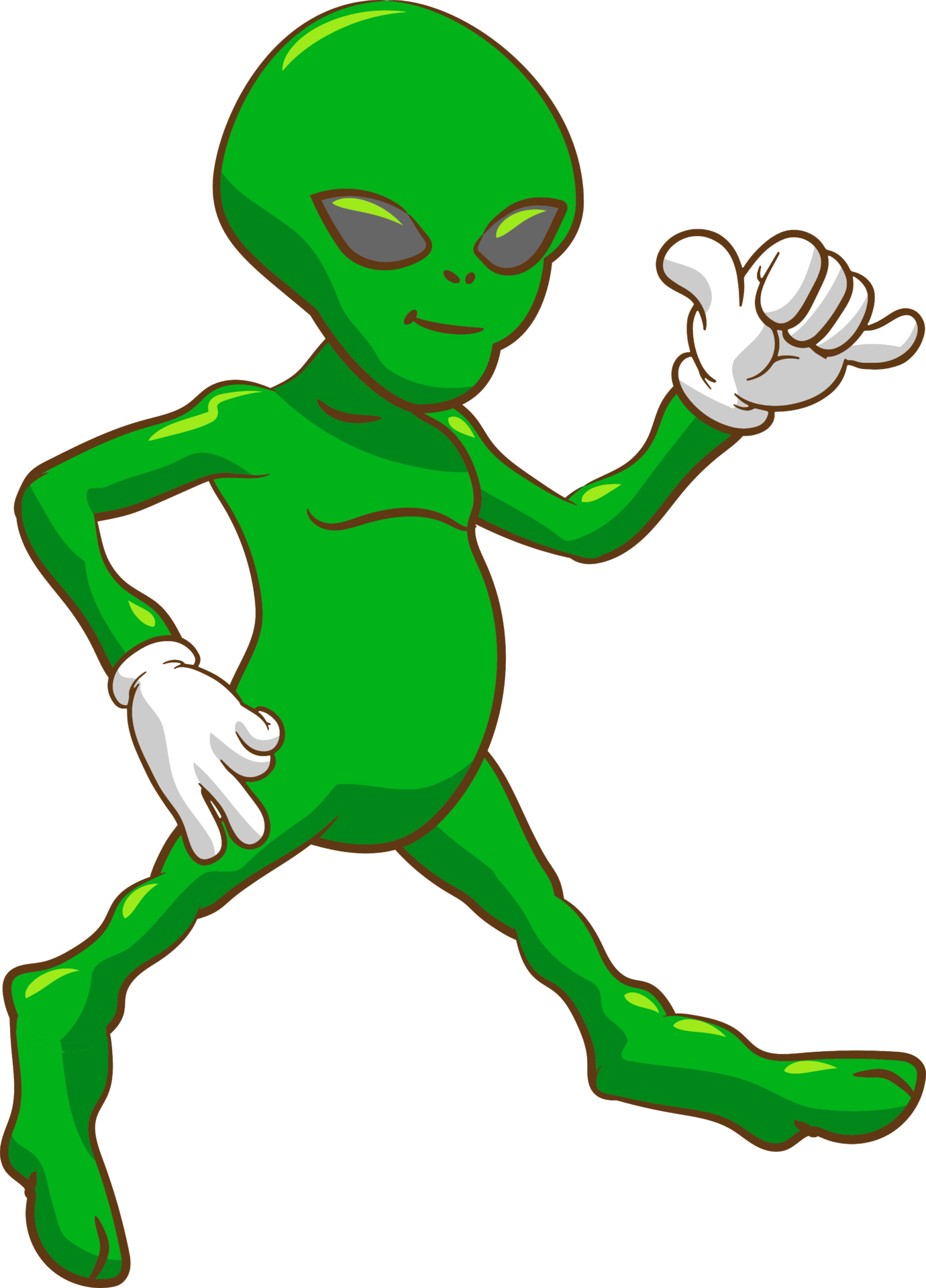 Modo De Espaço De Personagem De Desenho Animado Alienígena Verde PNG ,  Estrangeiro, Espaço, Verde PNG Imagem para download gratuito