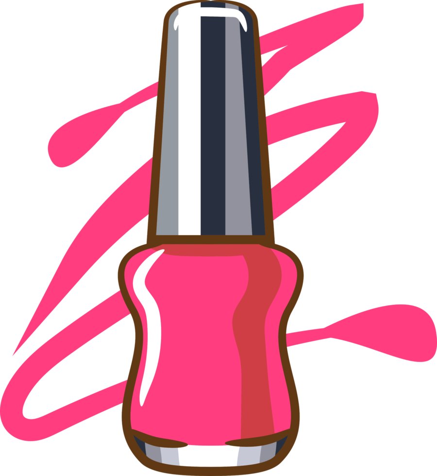 Nail polish png graphic clipart design