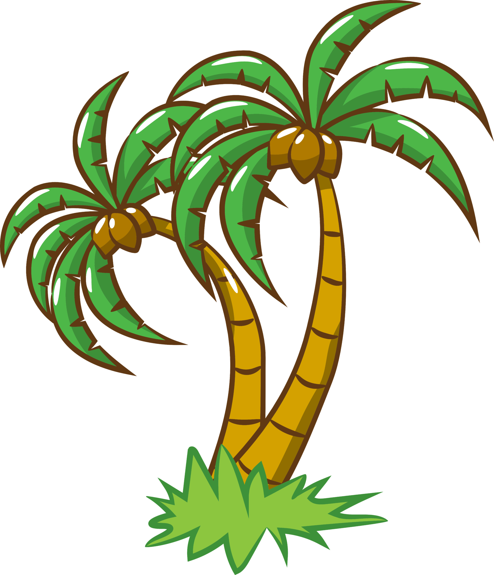 Palm tree png graphic clipart design 19152836 PNG