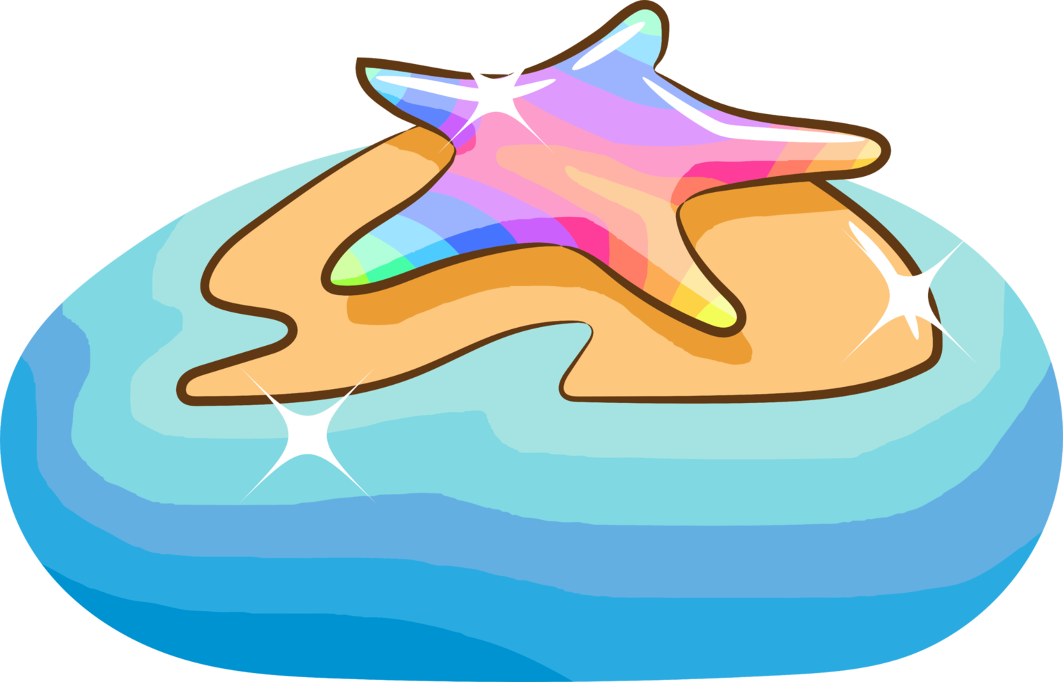 design de clipart gráfico png estrela do mar