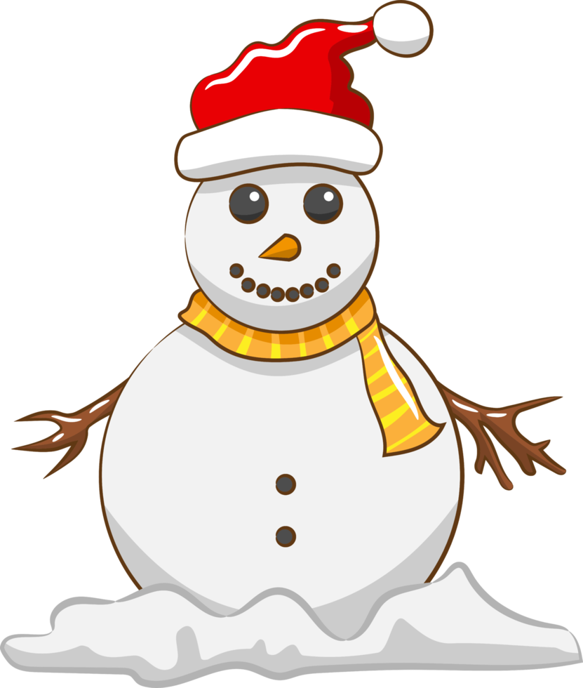 Snowman png graphic clipart design