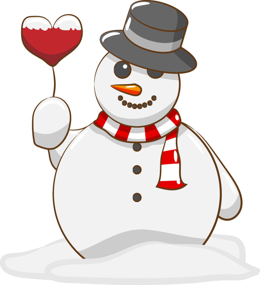 Snowman png graphic clipart design