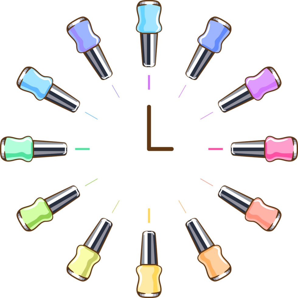 Nail polish png graphic clipart design