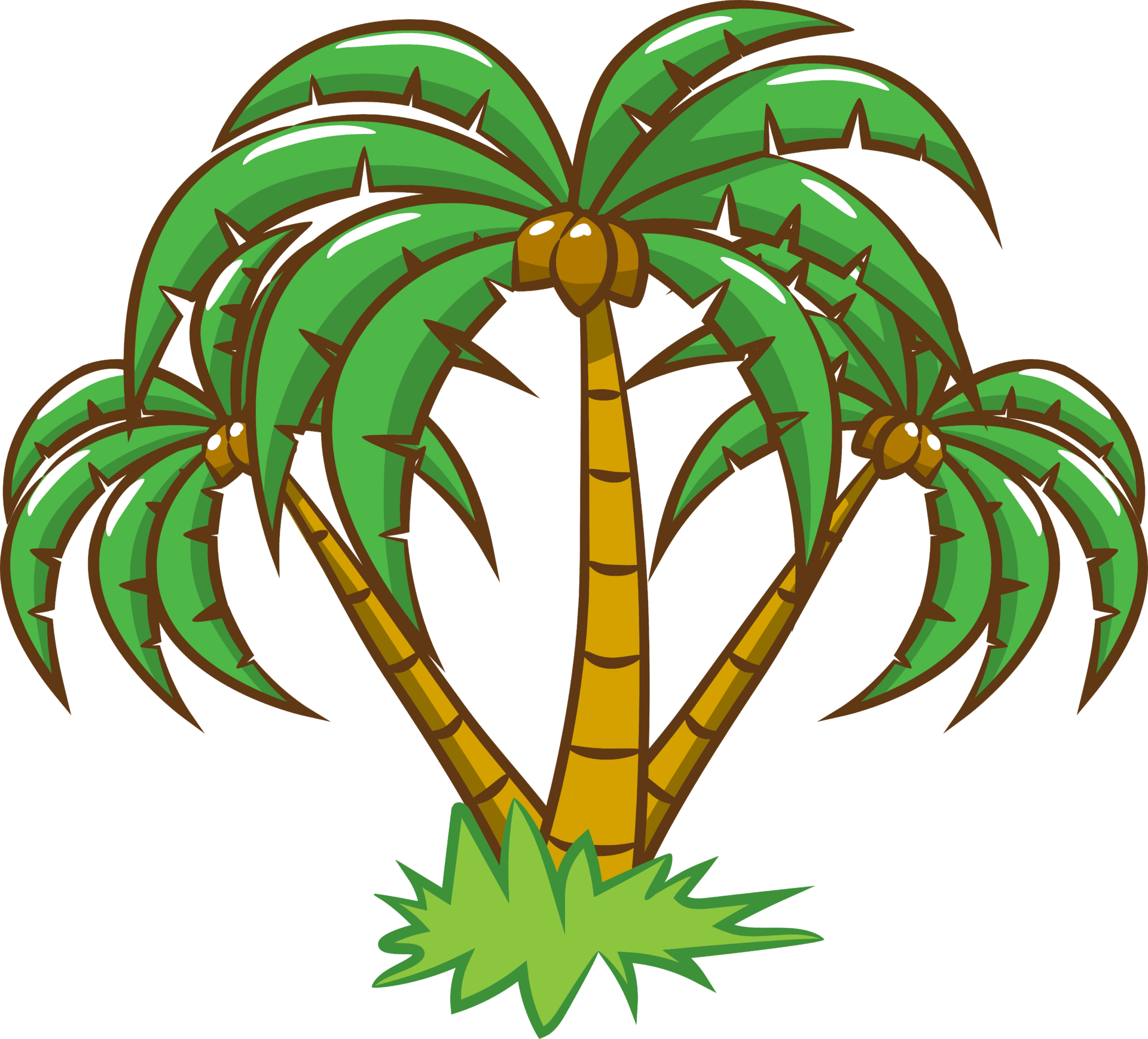 Palm tree png graphic clipart design 19152919 PNG