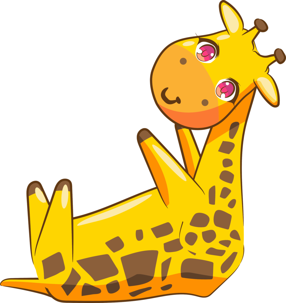 Giraffe png graphic clipart design