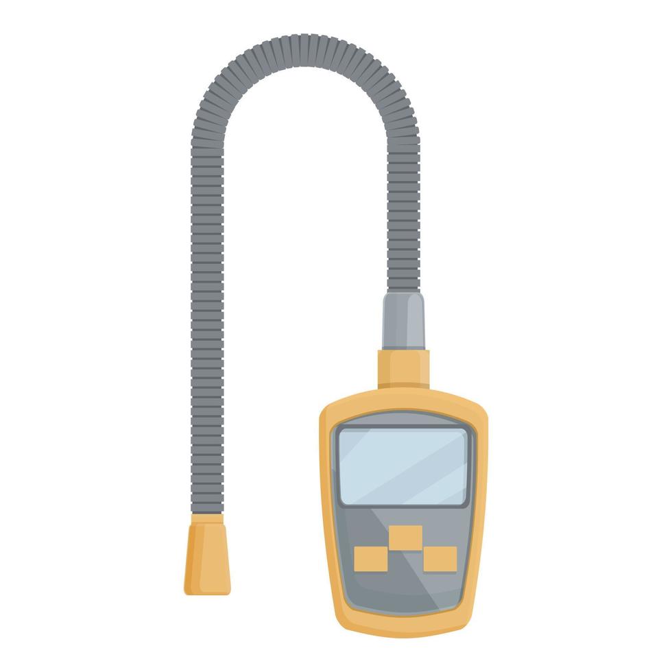 Engineer gas detector icon cartoon vector. Meter monitor vector