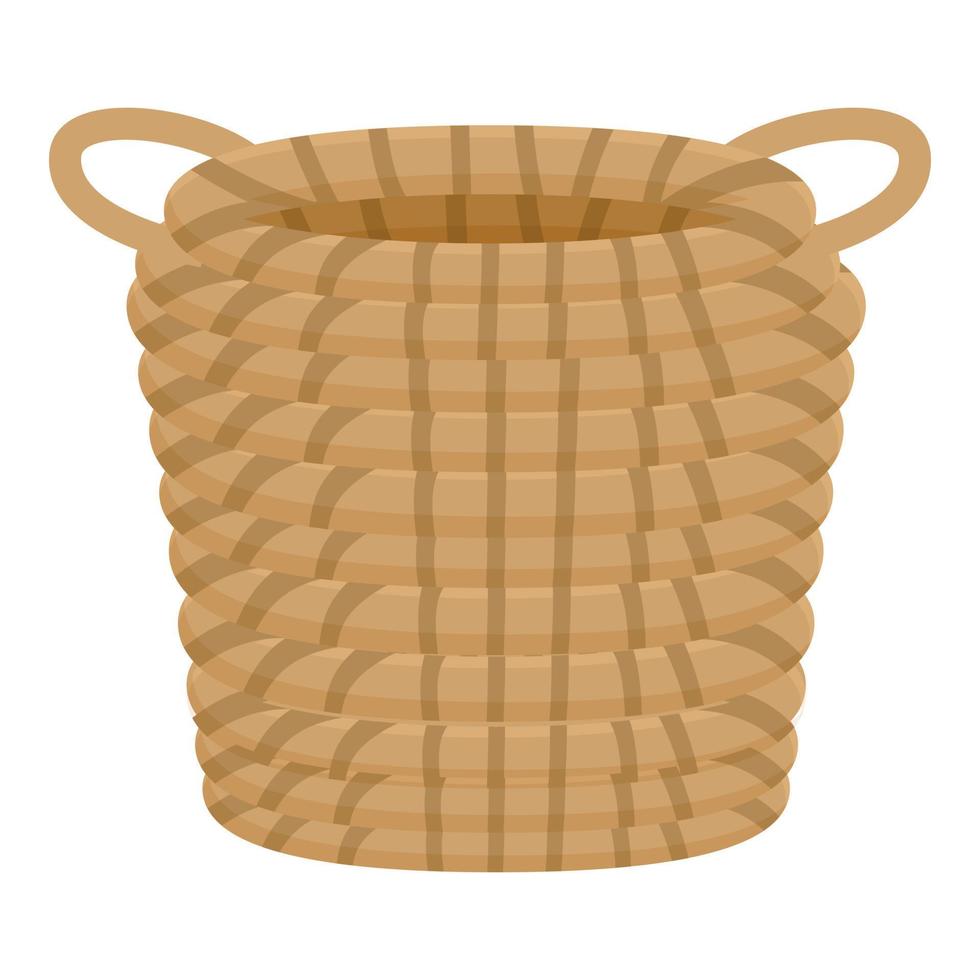 Decoration knot basket icon cartoon vector. Rope jute vector