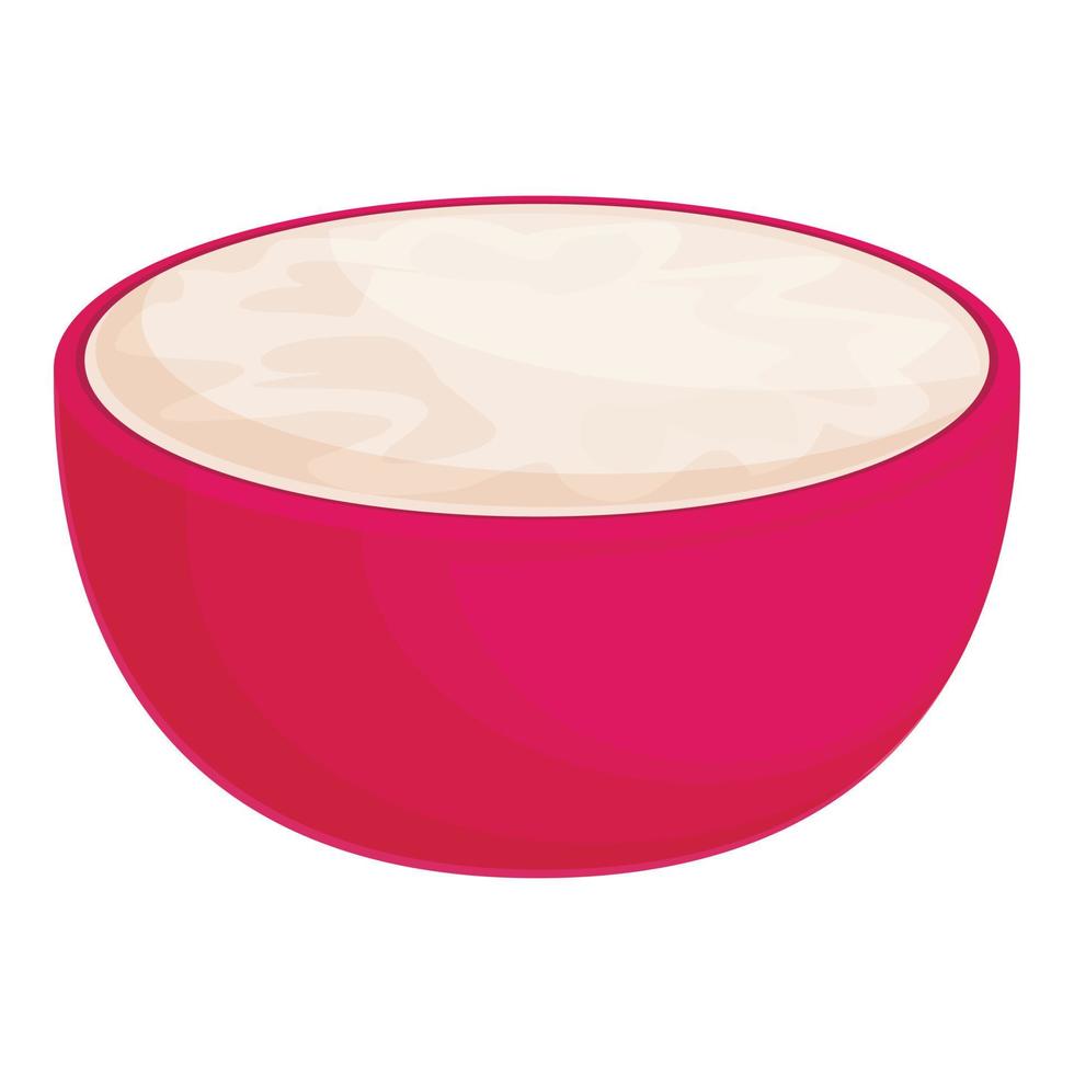 Half radish icon cartoon vector. Food plant vector