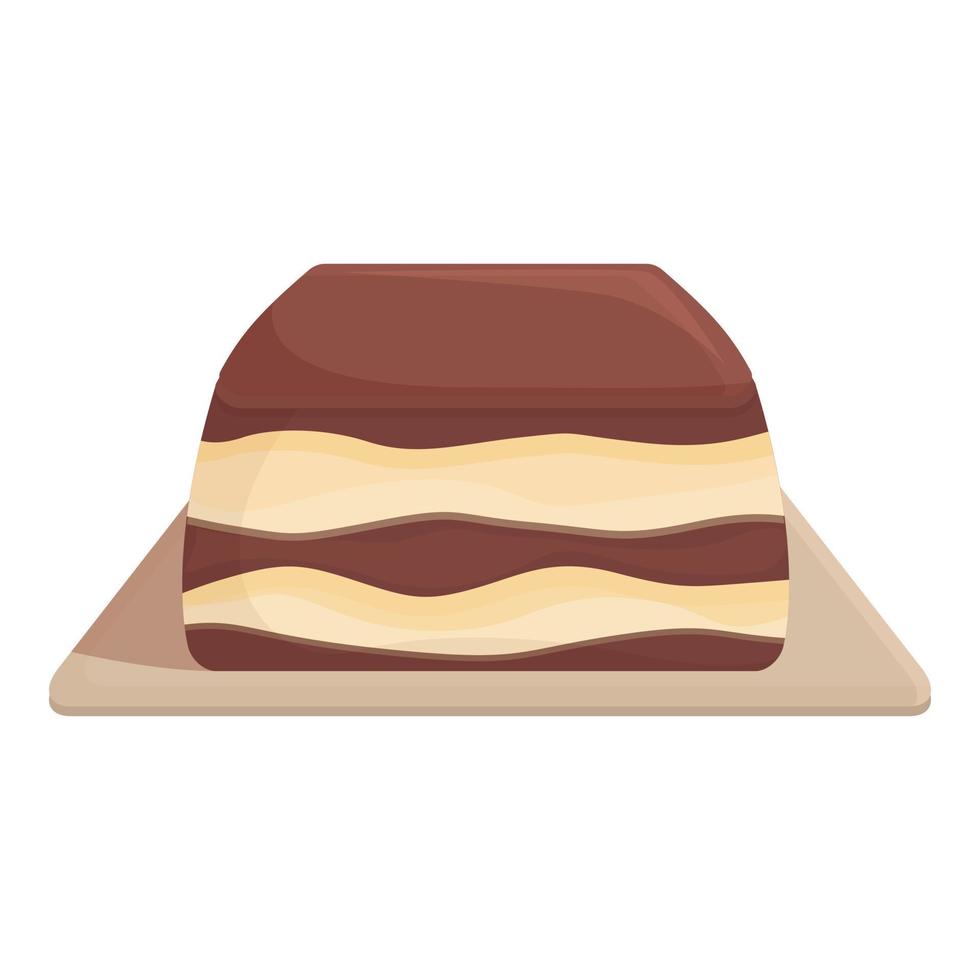 Restaurant tiramisu icon cartoon vector. Cake dessert vector