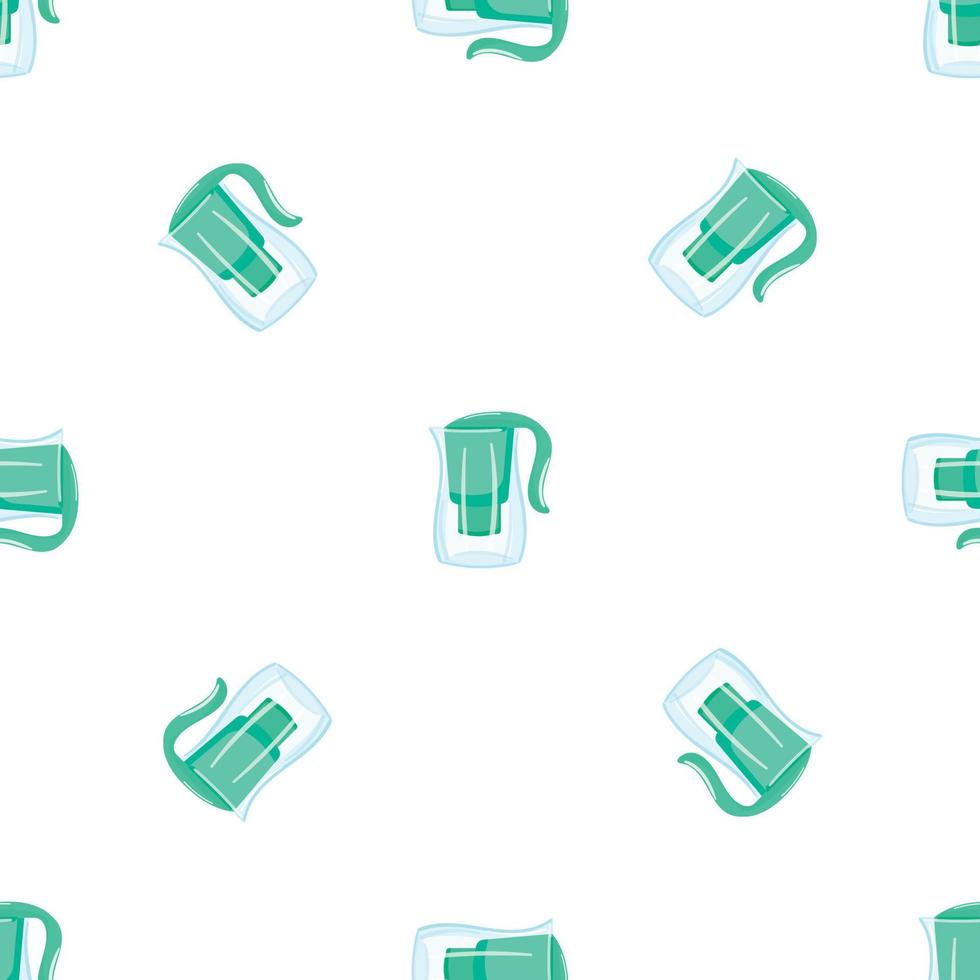 Water jug filter pattern seamless vector