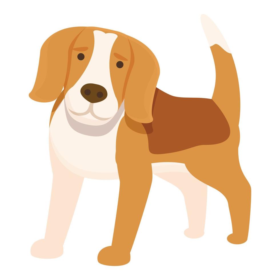 vector de dibujos animados lindo icono beagle. perro animales