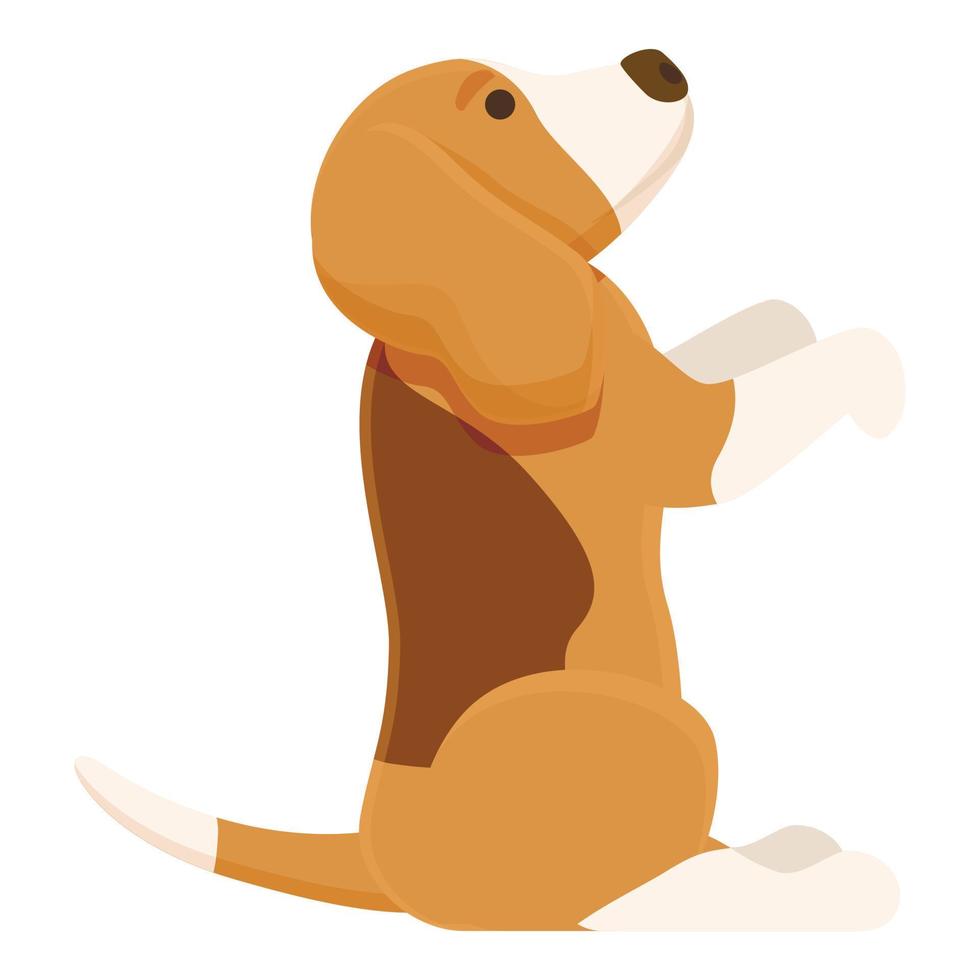Juega vector de dibujos animados de icono de cachorro. perro animales