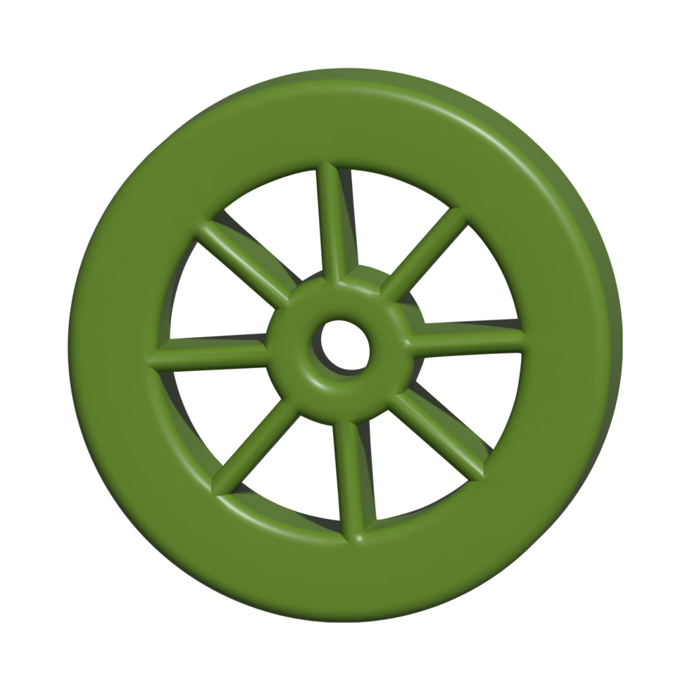 3d icon of wheel png