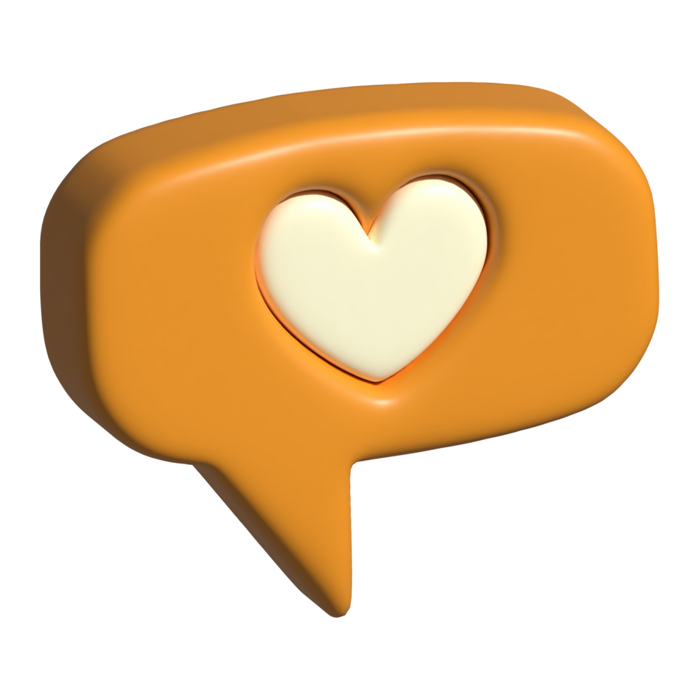 3d icon of love png